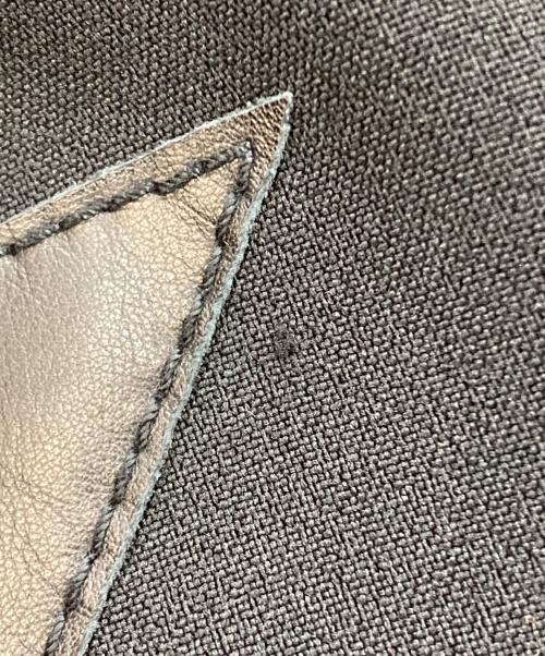 DIRK BIKKEMBERGS（ダークビッケンバーグ）DIRK BIKKEMBERGS (ダークビッケンバーグ) フロントレザー切替ジャケット ブラック サイズ:46の古着・服飾アイテム