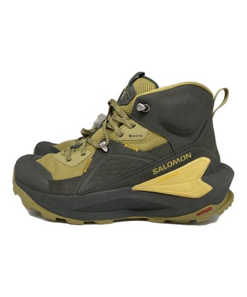 SALOMON（サロモン）SALOMON (サロモン) ELIXIR MID GORE-TEX/トレッキングブーツ カーキ サイズ:25cm 未使用品の古着・服飾アイテム
