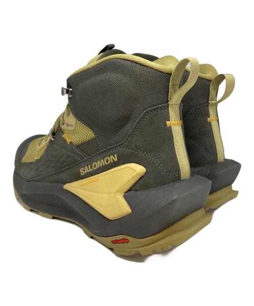 SALOMON（サロモン）SALOMON (サロモン) ELIXIR MID GORE-TEX/トレッキングブーツ カーキ サイズ:25cm 未使用品の古着・服飾アイテム