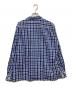 COMME des GARCONS HOMME (コムデギャルソン オム) ブリーチ加工チェックシャツ ブルー サイズ:不明：9000円