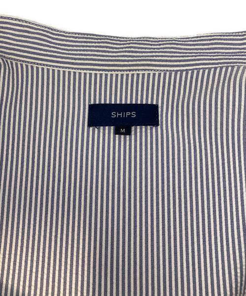 SHIPS（シップス）SHIPS (シップス) タック切替シャツワンピース ブルー×ホワイト サイズ:Mの古着・服飾アイテム