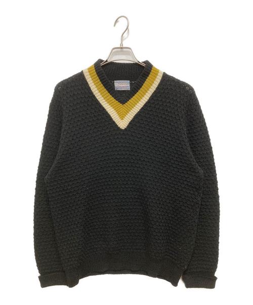 TOWN CRAFT（タウンクラフト）TOWN CRAFT (タウンクラフト) チルデンセーター ブラック サイズ:XLの古着・服飾アイテム