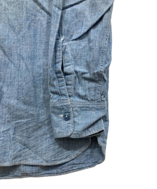 BIG YANK（ビッグヤンク）BIG YANK (ビッグヤンク) 復刻マチ付シャンブレーシャツ ブルー サイズ:-の古着・服飾アイテム