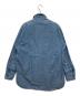 BIG YANK (ビッグヤンク) 復刻マチ付シャンブレーシャツ ブルー サイズ:-：6000円