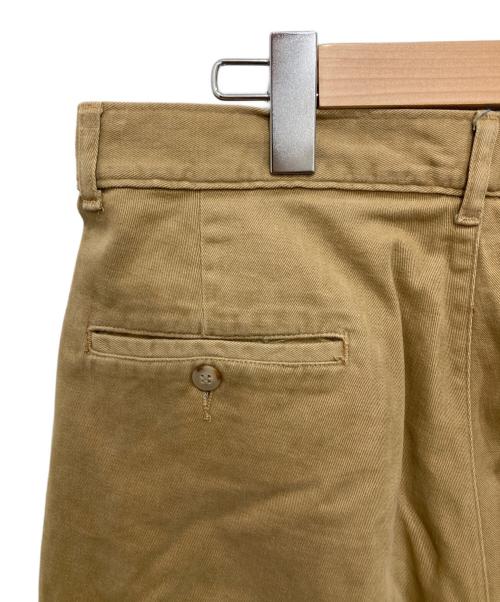 POLO RALPH LAUREN（ポロ・ラルフローレン）POLO RALPH LAUREN (ポロ・ラルフローレン) 2タックコットンパンツ ベージュ サイズ:W32の古着・服飾アイテム