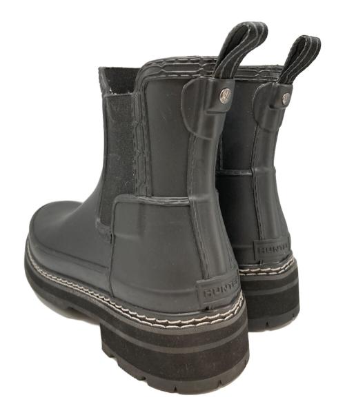 HUNTER（ハンター）HUNTER (ハンター) W REF STITCH DETAIL CHELSEA ブラック サイズ:24.5cmの古着・服飾アイテム