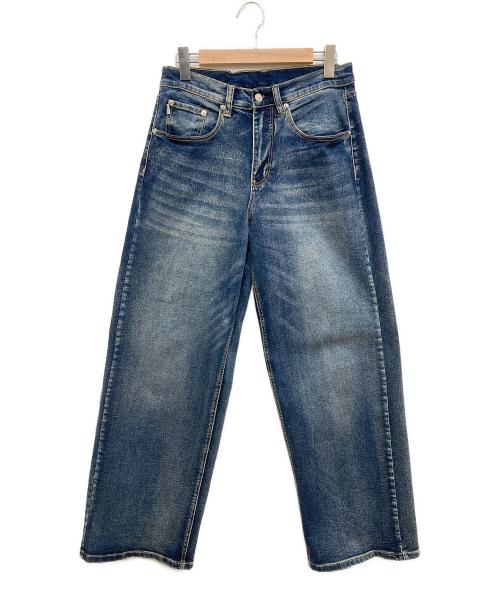 PROCLUB（プロクラブ）PROCLUB (プロクラブ) ワイドレッグデニムパンツ ネイビー サイズ:76cm (W30)の古着・服飾アイテム