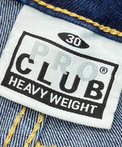 PROCLUB（プロクラブ）PROCLUB (プロクラブ) ワイドレッグデニムパンツ ネイビー サイズ:76cm (W30)の古着・服飾アイテム