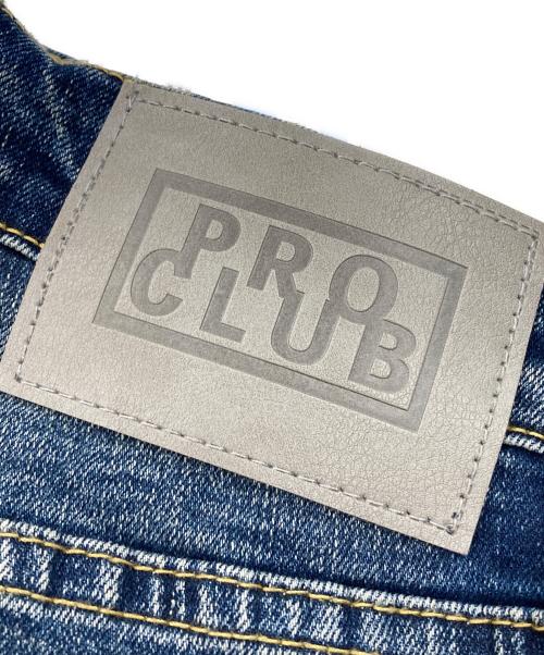 PROCLUB（プロクラブ）PROCLUB (プロクラブ) ワイドレッグデニムパンツ ネイビー サイズ:76cm (W30)の古着・服飾アイテム