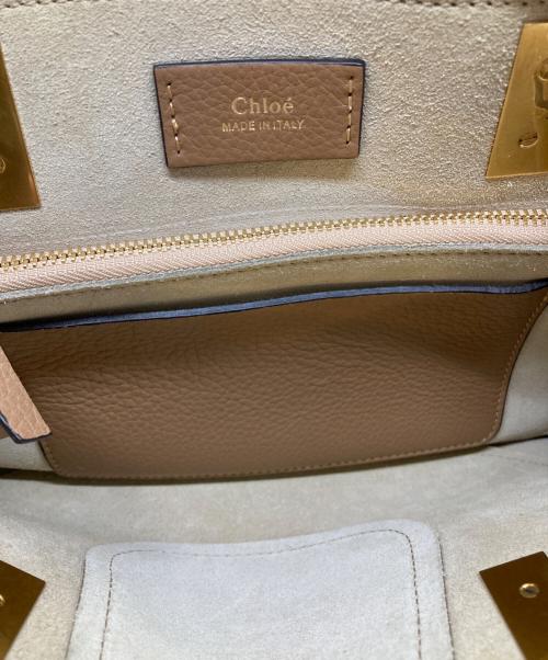 Chloe（クロエ）Chloe (クロエ) HAYLEY/2WAYトートバッグ ベージュの古着・服飾アイテム