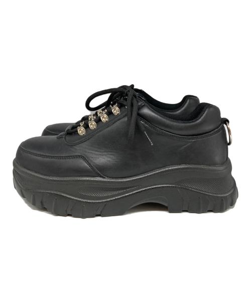 ADRER（アドラー）ADRER (アドラー) High sole ring dad sneaker ブラック サイズ:Mの古着・服飾アイテム