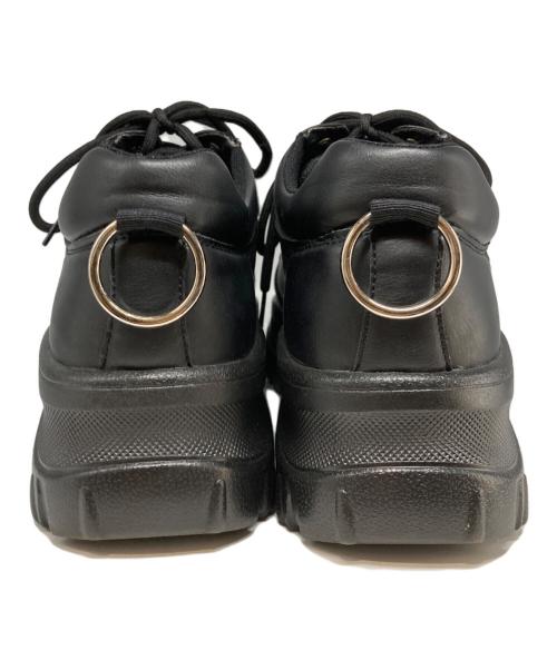 ADRER（アドラー）ADRER (アドラー) High sole ring dad sneaker ブラック サイズ:Mの古着・服飾アイテム