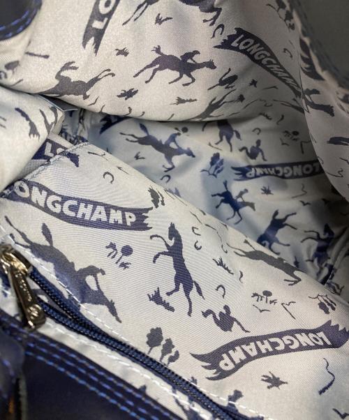LONGCHAMP（ロンシャン）LONGCHAMP (ロンシャン) LE PLIAGE CUIR Backpack XS ネイビーの古着・服飾アイテム
