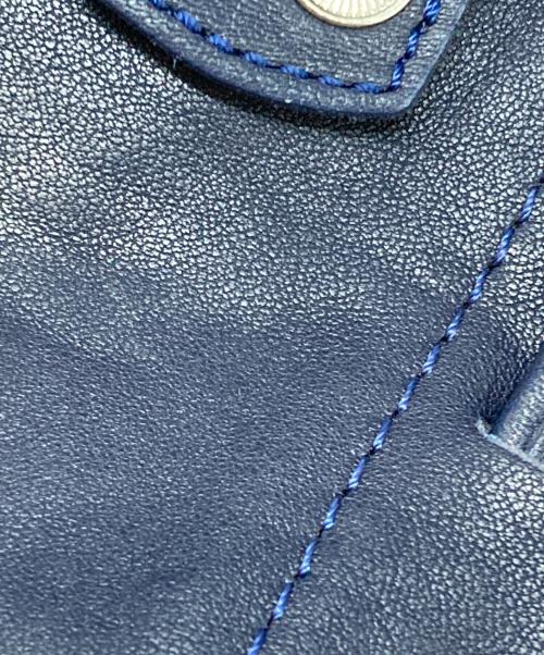 LONGCHAMP（ロンシャン）LONGCHAMP (ロンシャン) LE PLIAGE CUIR Backpack XS ネイビーの古着・服飾アイテム