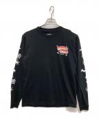 BILL WALL LEATHER×DISNEY×BEAMSビルウォールレザー×ディズニー×ビームス）の古着「プリントカットソー」｜ブラック