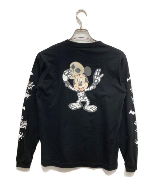 BILL WALL LEATHER（ビルウォールレザー）BILL WALL LEATHER (ビルウォールレザー) Disney (ディズニー) BEAMS (ビームス) プリントカットソー ブラック サイズ:Sの古着・服飾アイテム