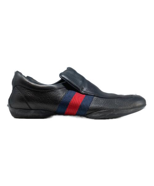 GUCCI（グッチ）GUCCI (グッチ) スリッポンドライビングシューズ ブラック サイズ:42の古着・服飾アイテム