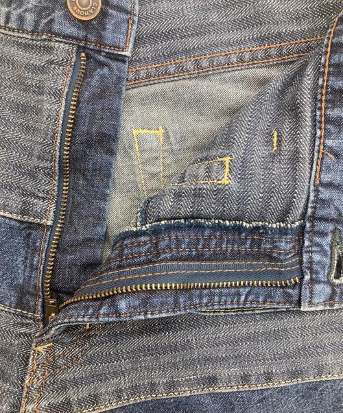 Hysteric Glamour（ヒステリックグラマー）Hysteric Glamour (ヒステリックグラマー) スクラッチフレアデニムパンツ インディゴ サイズ:Mの古着・服飾アイテム