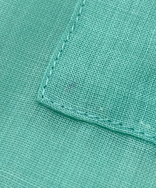 AURALEE（オーラリー）AURALEE (オーラリー) シアークロスシャツ グリーン サイズ:SIZE0の古着・服飾アイテム