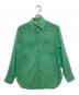 AURALEE（オーラリー）の古着「シアークロスシャツ」｜グリーン