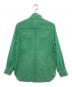 AURALEE (オーラリー) シアークロスシャツ グリーン サイズ:SIZE0：9000円