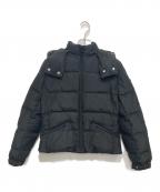 PRADAプラダ）の古着「三角ロゴプレート付きダウンジャケット」｜ブラック