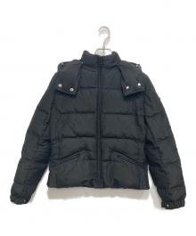 PRADA（プラダ）の古着「三角ロゴプレート付きダウンジャケット」｜ブラック