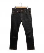 Vivienne Westwood manヴィヴィアン ウェストウッド マン）の古着「オーブ刺繍デニムパンツ」｜ブラック