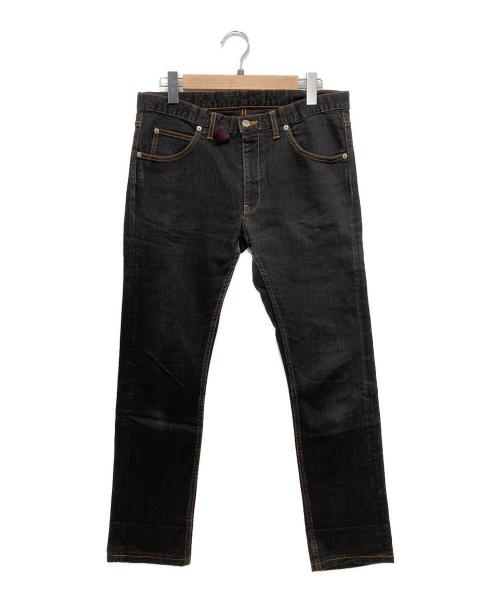 Vivienne Westwood man（ヴィヴィアン ウェストウッド マン）Vivienne Westwood MAN (ヴィヴィアン ウェストウッド マン) オーブ刺繍デニムパンツ ブラック サイズ:48の古着・服飾アイテム