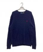 RALPH LAURENラルフローレン）の古着「ケーブルニット」｜ブルー
