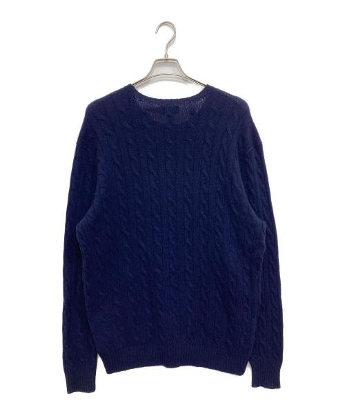 RALPH LAUREN（ラルフローレン）RALPH LAUREN (ラルフローレン) ケーブルニット ブルー サイズ:XLの古着・服飾アイテム
