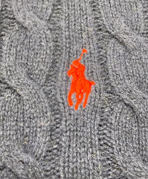 RALPH LAUREN（ラルフローレン）RALPH LAUREN (ラルフローレン) ケーブルニット ブルー サイズ:XLの古着・服飾アイテム