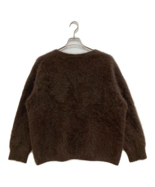 Noble（ノーブル）Noble (ノーブル) ファーニットVネックプルオーバー ブラウン サイズ:FREEの古着・服飾アイテム