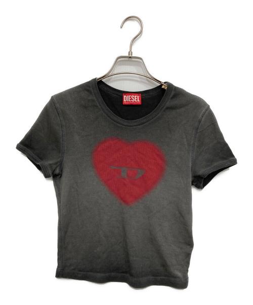 DIESEL（ディーゼル）DIESEL (ディーゼル) コンパクトTシャツ グレー サイズ:Mの古着・服飾アイテム