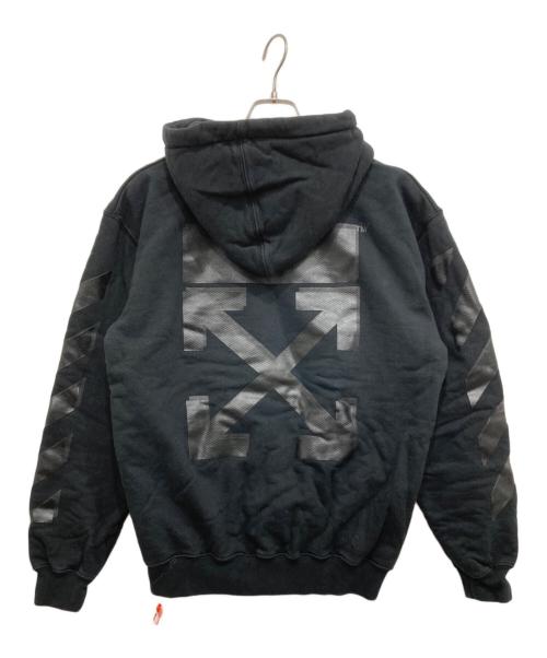 OFFWHITE（オフホワイト）OFFWHITE (オフホワイト) クロスアローロゴパーカー ブラック サイズ:Mの古着・服飾アイテム