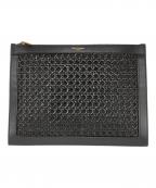 Saint Laurent Parisサンローランパリ）の古着「wicker clutch bag」｜ブラック