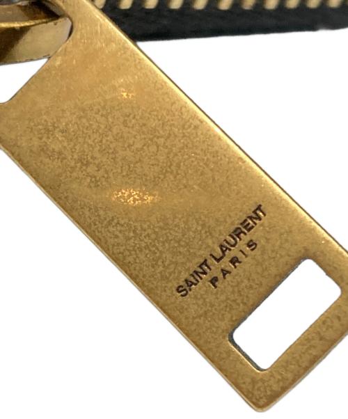 Saint Laurent Paris（サンローランパリ）Saint Laurent Paris (サンローランパリ) wicker clutch bag ブラックの古着・服飾アイテム