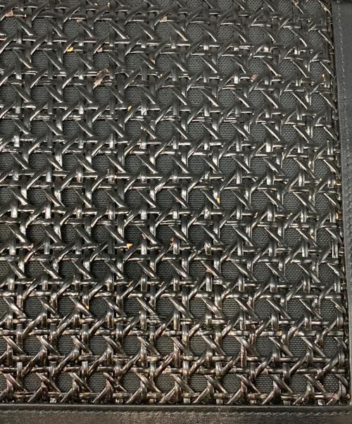 Saint Laurent Paris（サンローランパリ）Saint Laurent Paris (サンローランパリ) wicker clutch bag ブラックの古着・服飾アイテム