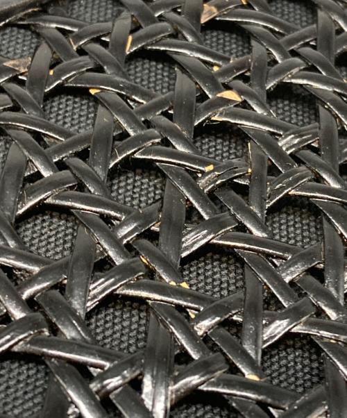 Saint Laurent Paris（サンローランパリ）Saint Laurent Paris (サンローランパリ) wicker clutch bag ブラックの古着・服飾アイテム