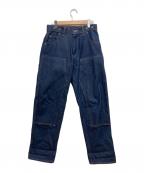 PRISON BLUESプリズンブルース）の古着「ダブルニーデニムパンツ」｜インディゴ