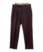 WACKO MARIA GUILTY PARTIESワコマリア ギルティーパーティー）の古着「ウールストライプスラックス」｜バイオレット×グレー