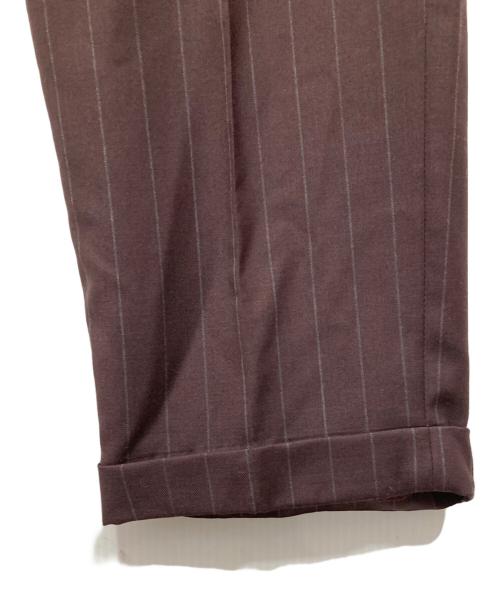 WACKO MARIA GUILTY PARTIES（ワコマリア ギルティーパーティー）WACKO MARIA GUILTY PARTIES (ワコマリア ギルティーパーティー) ウールストライプスラックス バイオレット×グレー サイズ:Mの古着・服飾アイテム