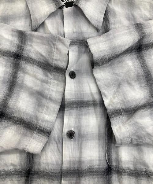 Schott（ショット）Schott (ショット) OMBRE CHECK SHIRT グレー サイズ:Lの古着・服飾アイテム