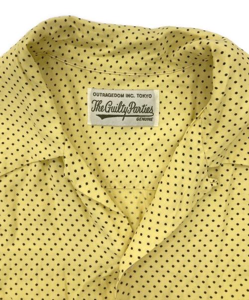 WACKO MARIA（ワコマリア）WACKO MARIA (ワコマリア) ドット柄ハワイアンオープンカラーシャツ イエロー サイズ:Lの古着・服飾アイテム