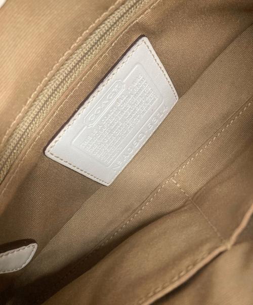 COACH（コーチ）COACH (コーチ) シグネチャーワンショルダーバッグ ベージュの古着・服飾アイテム