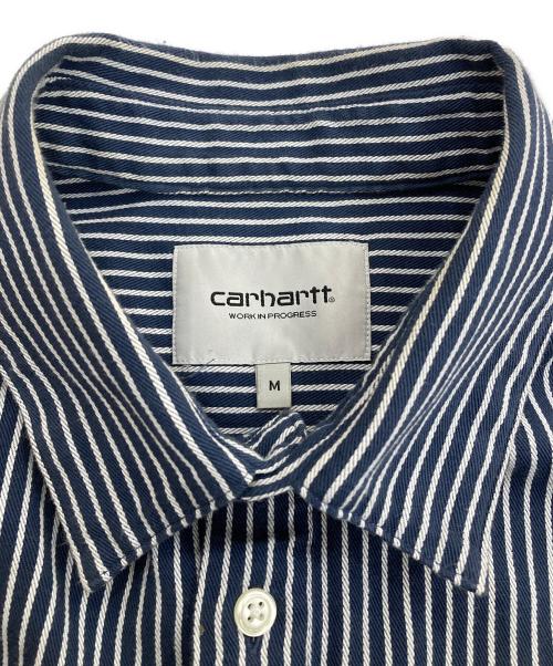 Carhartt WIP（カーハート ワークインプログレス）CARHARTT WIP (カーハート ワークインプログレス) L/S Kyle Shirt ネイビー サイズ:Mの古着・服飾アイテム