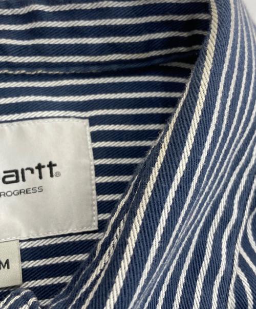 Carhartt WIP（カーハート ワークインプログレス）CARHARTT WIP (カーハート ワークインプログレス) L/S Kyle Shirt ネイビー サイズ:Mの古着・服飾アイテム