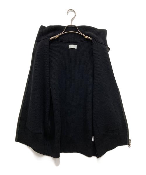 UNDECORATED（アンデコレイテッド）UNDECORATED (アンデコレイテッド) MF Wool Knit Zp Vest ブラック サイズ:3の古着・服飾アイテム