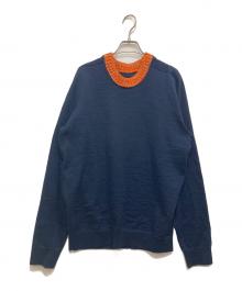 Maison Margiela（メゾンマルジェラ）の古着「ウールクルーネックニット」｜ネイビー