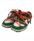 NIKEナイキ）の古着「NIKE DUNK LOW LTHR / OW」｜グリーン